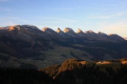Churfirsten im zweiten Morgenlicht